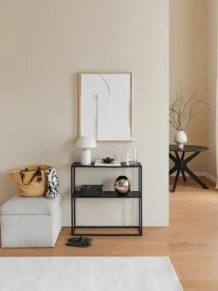 Westwing Collection Bouclé-Hocker Winou mit Stauraum