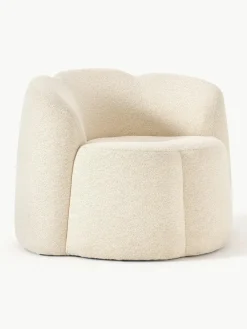 Westwing Collection Bouclé-Loungesessel Fleur