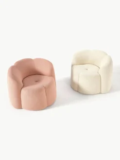 Westwing Collection Bouclé-Loungesessel Fleur