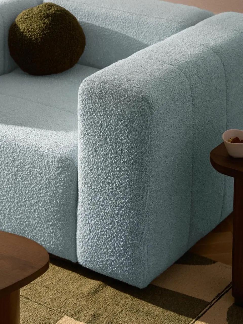 Westwing Collection Bouclé-Loungesessel Lena
