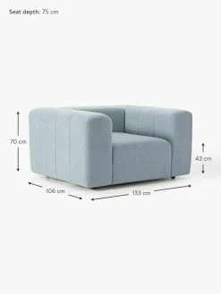 Westwing Collection Bouclé-Loungesessel Lena