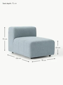 Westwing Collection Bouclé-Mittelmodul Lena