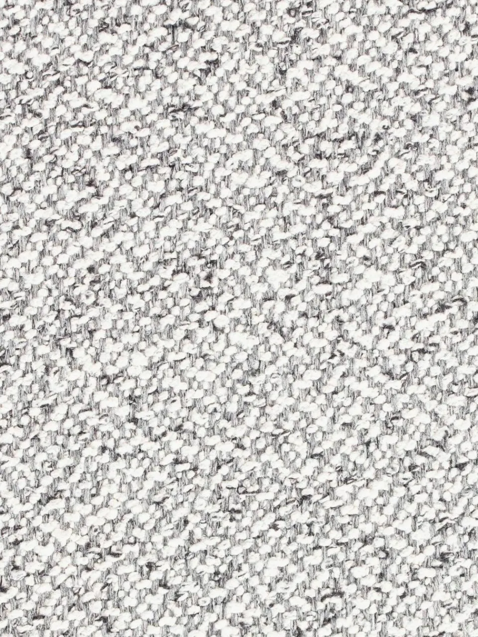 Westwing Bouclé-Polsterhocker Milou mit Ablagefläche