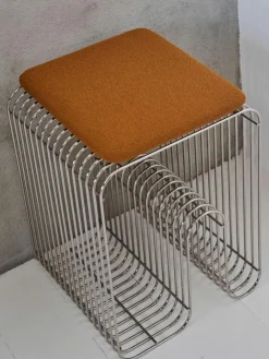 Aytm Bouclé-Sitzkissen Curva für Hocker