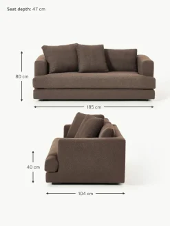 Westwing Collection Bouclé-Sofa Tribeca (2-Sitzer)