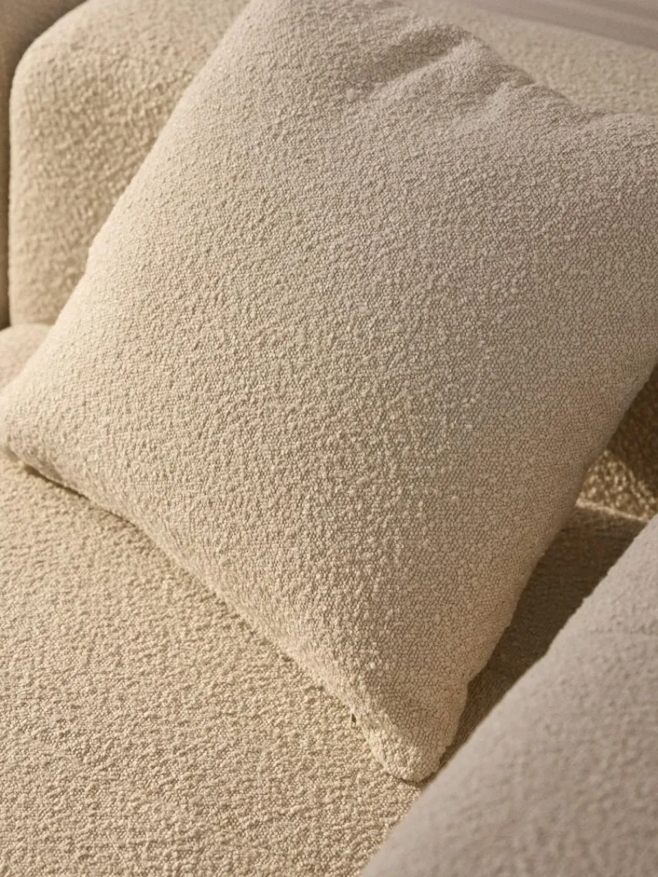 Westwing Collection Bouclé-Sofa-Kissen Lena