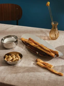 Alessi Brot- & Grissinikorb Octave aus Edelstahl
