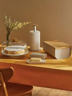 Alessi Brotkasten Mattina mit Bambusholz-Deckel