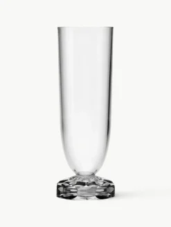 Kartell Champagnergläser Jellies mit Strukturmuster, 4 Stück