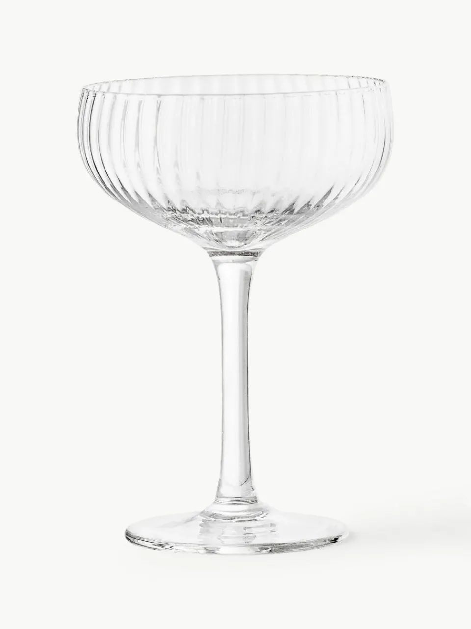 Bloomingville Champagnerschalen Astrid mit Rillenstruktur, 6 Stück