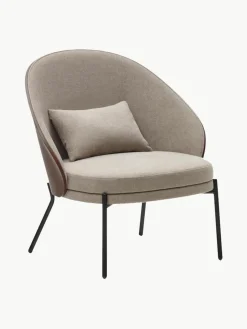 Westwing Chenille-Loungesessel Eamy