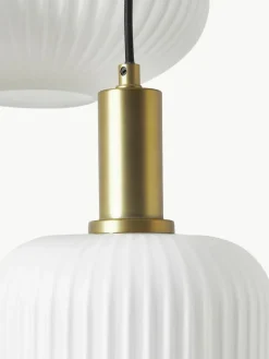 Westwing Collection Cluster-Pendelleuchte Candela aus Opalglas