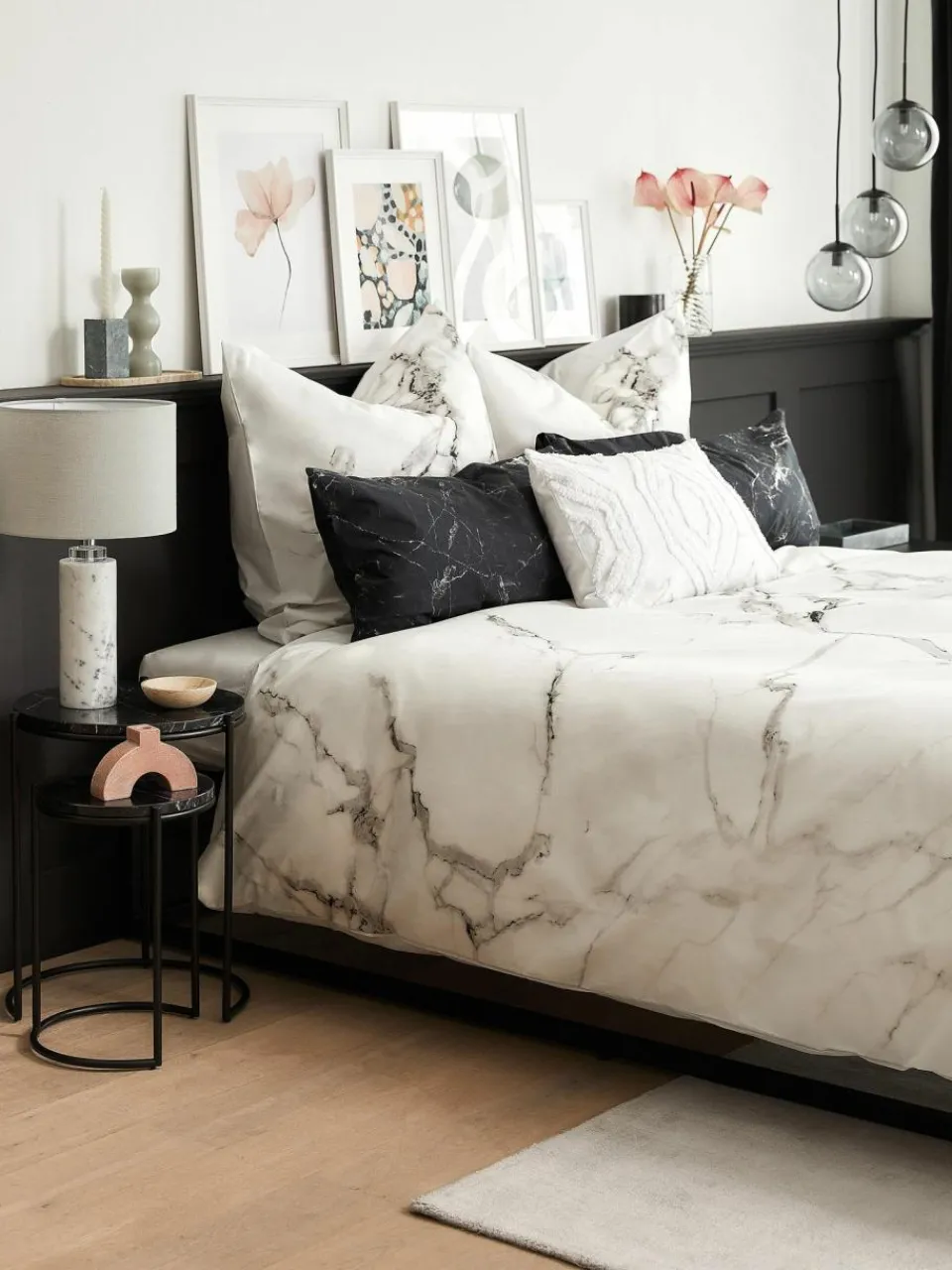 Westwing Collection Cluster-Pendelleuchte Edie aus Rauchglas