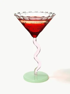 &k amsterdam Cocktailgläser Curve aus Borosilikatglas, 2 Stück