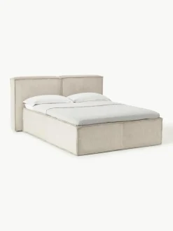 Westwing Collection Cord-Boxspringbett Lennon