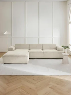 Westwing Collection Cord-Ecksofa Melva (4-Sitzer)