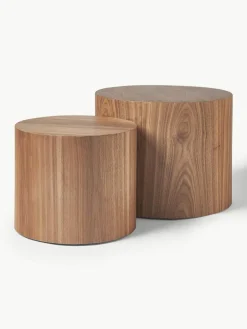 Westwing Collection Couchtische Dan aus Holz, 2er-Set