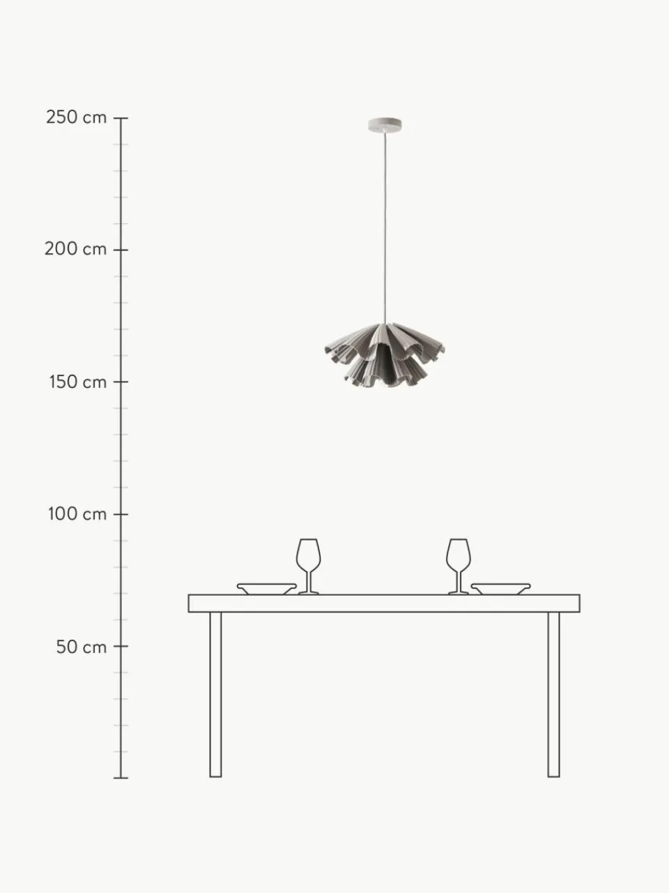 Westwing Collection 3D gedruckte Pendelleuchte Keani