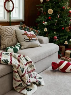 Westwing Collection Decke Nalani mit winterlichem Muster