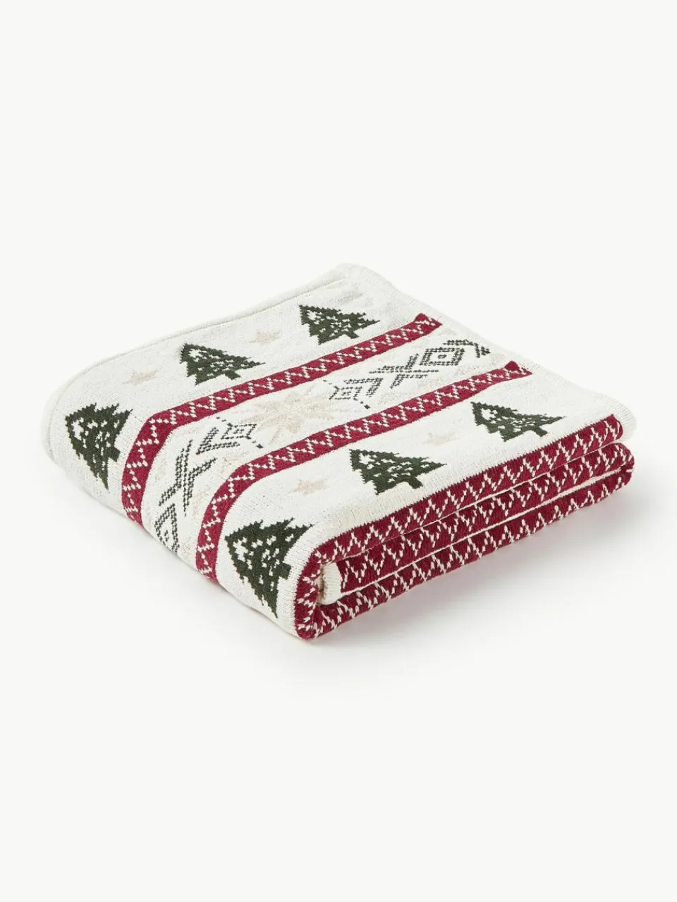Westwing Collection Decke Nalani mit winterlichem Muster