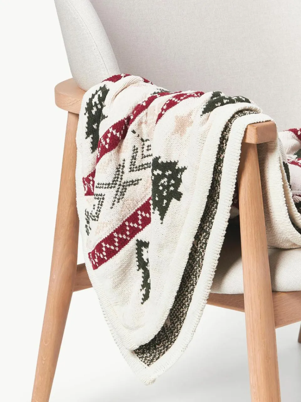 Westwing Collection Decke Nalani mit winterlichem Muster