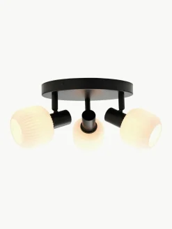 Westwing Deckenstrahler Milford Mini aus mundgeblasenem Opalglas