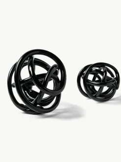 Westwing Collection Deko-Knoten-Objekte Nola aus Glas, 2er-Set