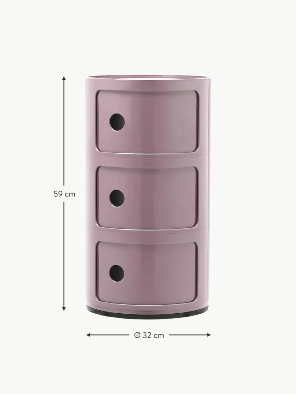 Kartell Design Container Componibili, 3 Elemente