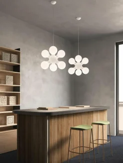 kdln Design Pendelleuchte Atomium, dimmbar