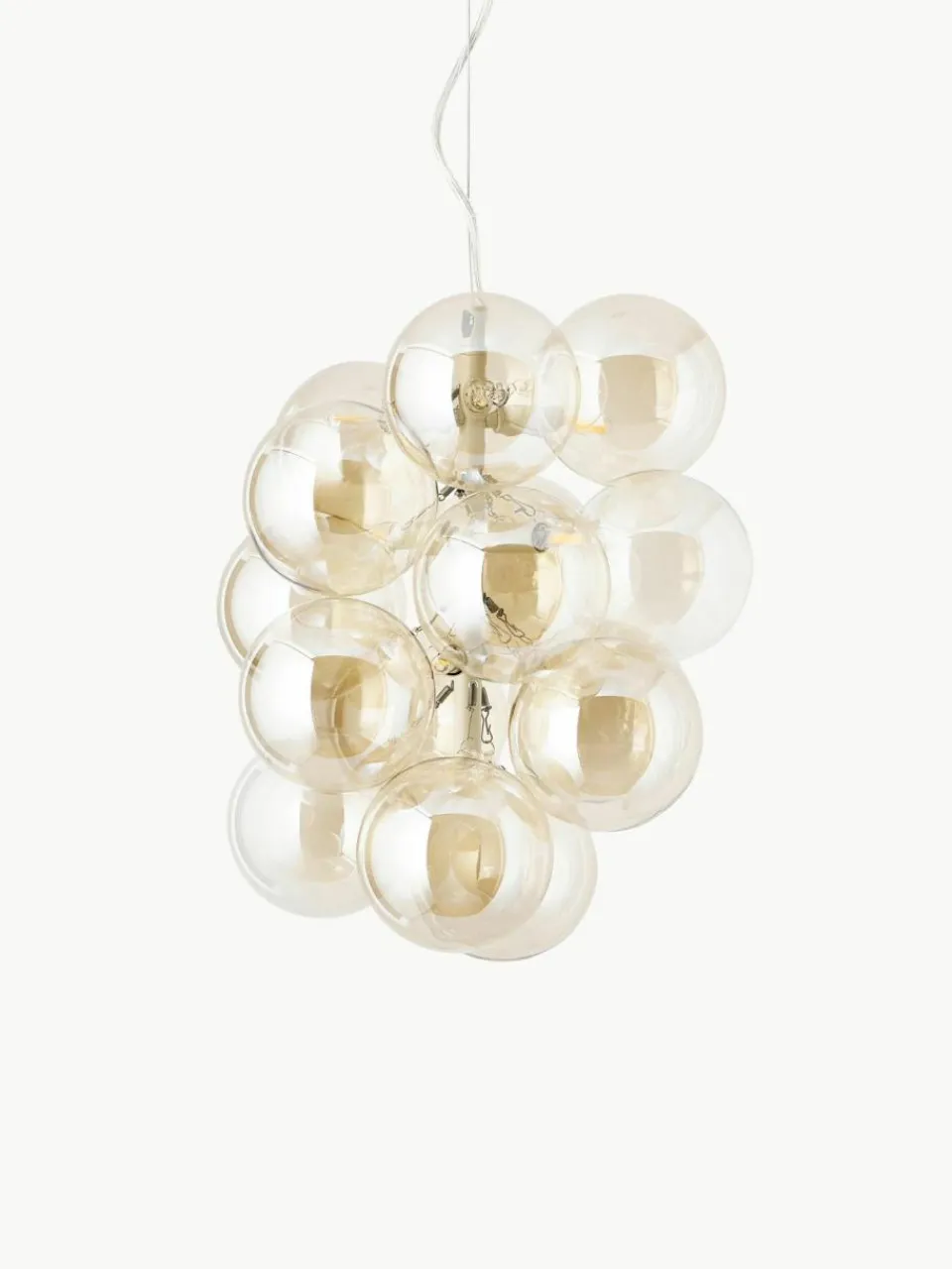 Westwing Collection Design Pendelleuchte Bubbles aus Glas