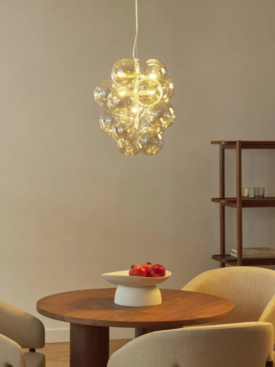 Westwing Collection Design Pendelleuchte Bubbles aus Glas
