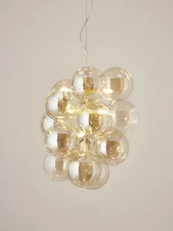 Westwing Collection Design Pendelleuchte Bubbles aus Glas