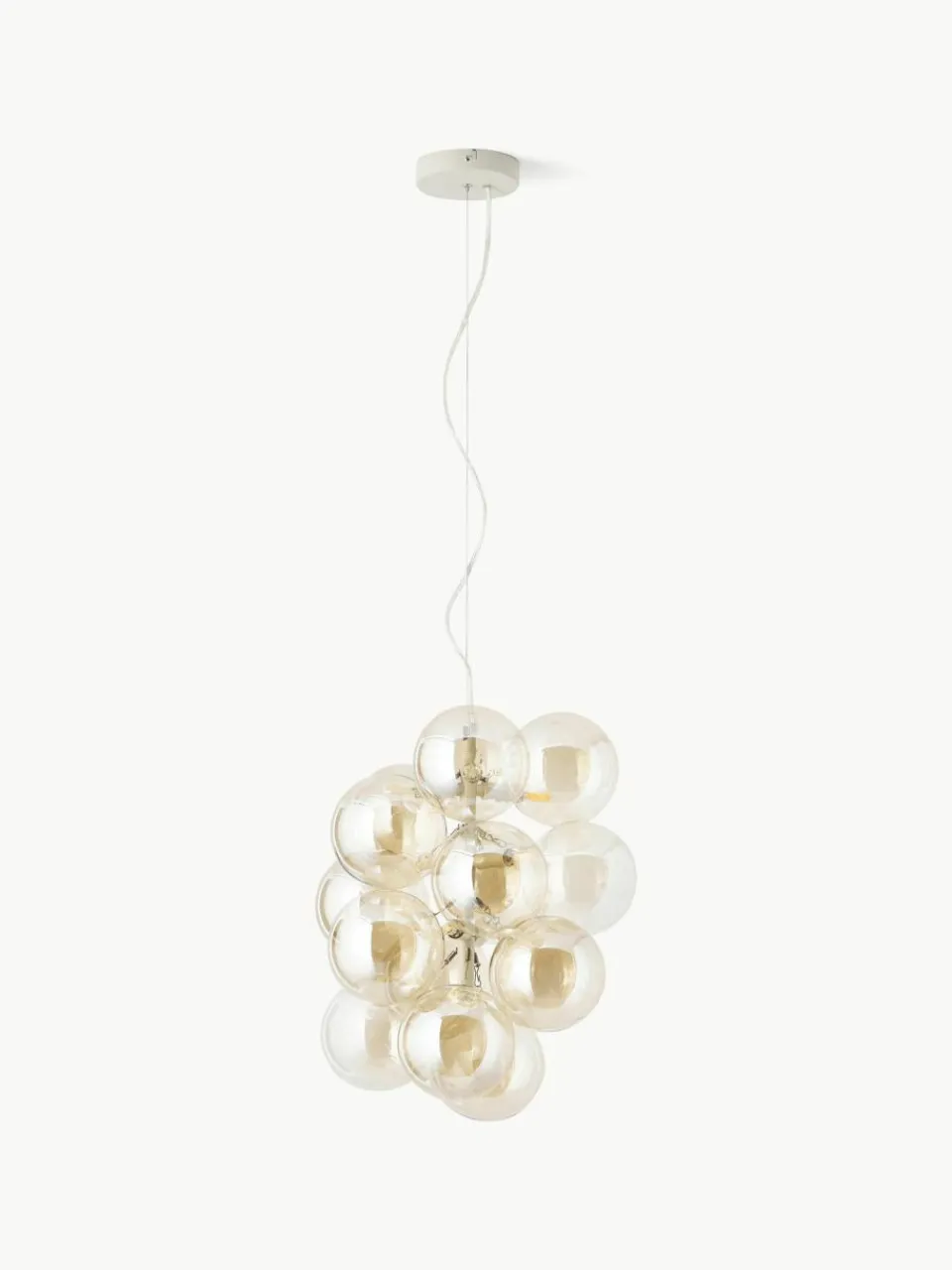 Westwing Collection Design Pendelleuchte Bubbles aus Glas