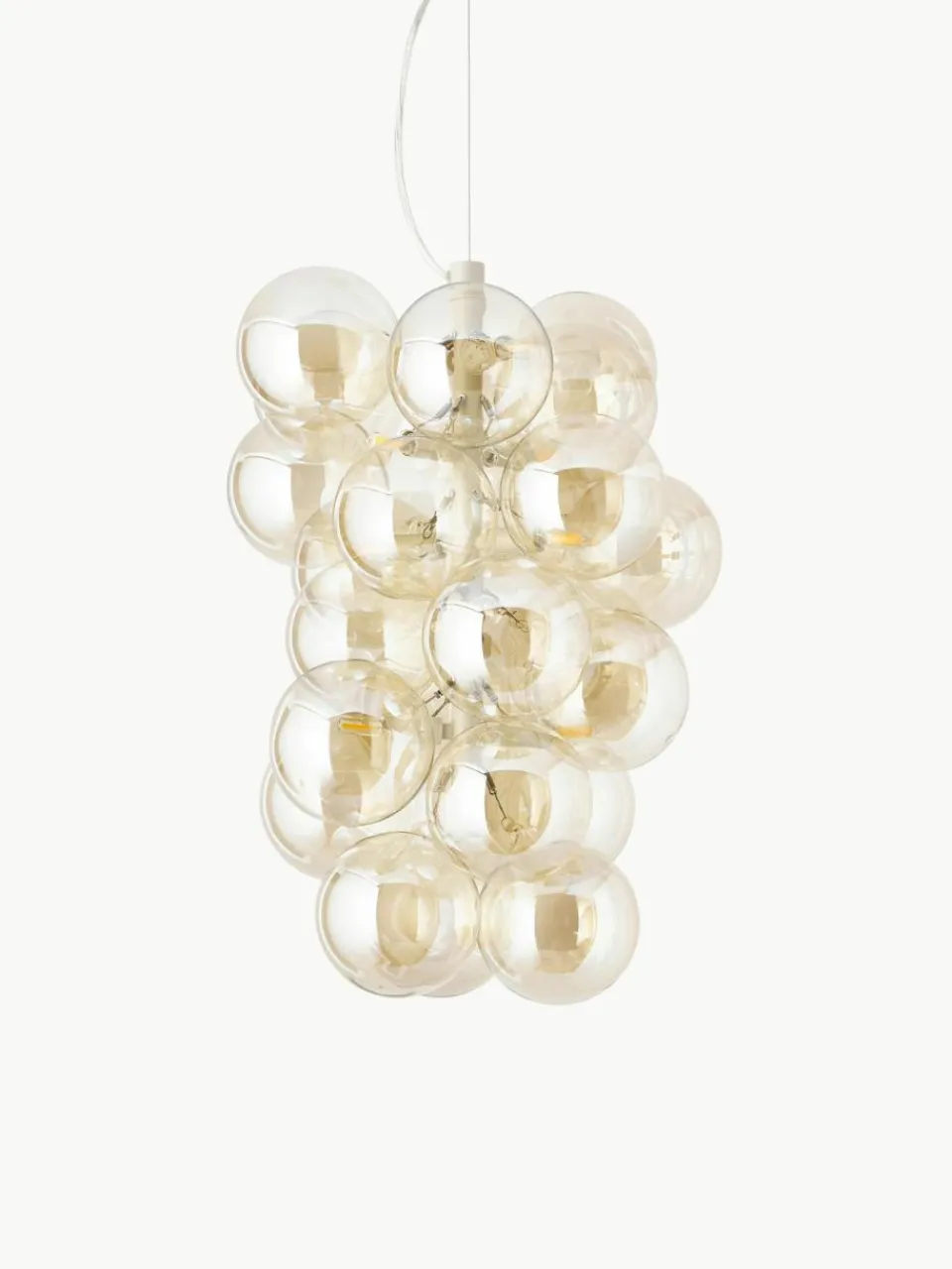 Westwing Collection Design Pendelleuchte Bubbles aus Glas