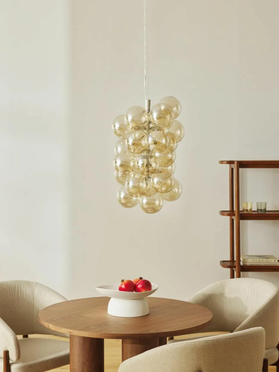 Westwing Collection Design Pendelleuchte Bubbles aus Glas