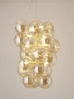 Westwing Collection Design Pendelleuchte Bubbles aus Glas