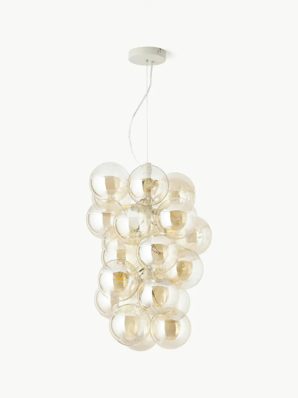 Westwing Collection Design Pendelleuchte Bubbles aus Glas