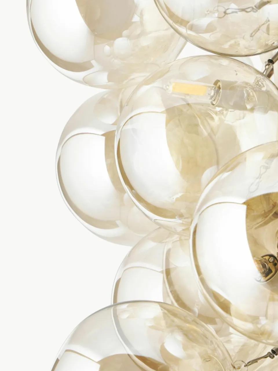 Westwing Collection Design Pendelleuchte Bubbles aus Glas