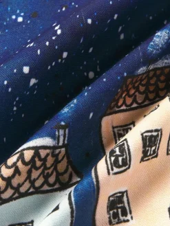 Westwing Collection Designer Baumwoll-Kissenhülle Snow von Kera Till