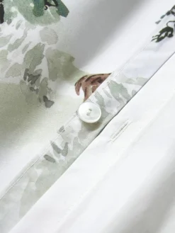 Westwing Collection Designer Baumwollperkal-Bettdeckenbezug Forest