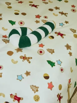 Westwing Collection Designer Baumwollperkal-Bettdeckenbezug Cookies von Kera Till
