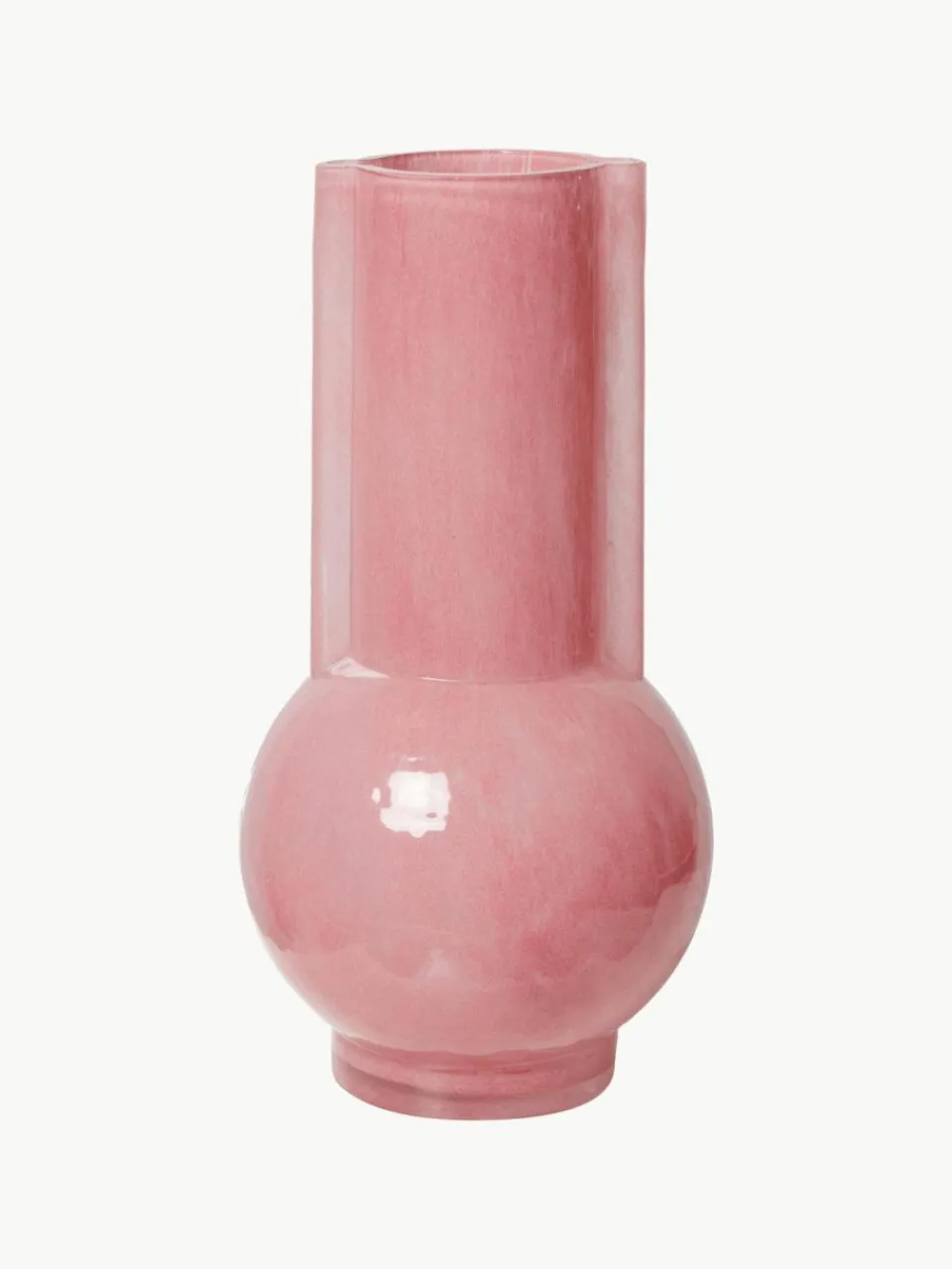 HKLIVING Design-Vase Flamingo aus Glas, H 25 cm