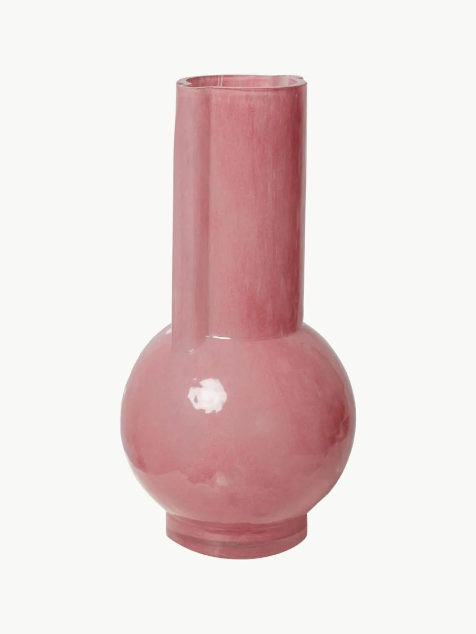 HKLIVING Design-Vase Flamingo aus Glas, H 25 cm