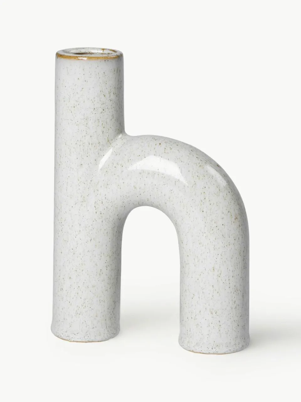 Broste Copenhagen Design-Vase Hector aus Steingut, H 19 cm