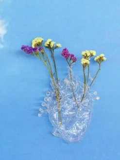 Seletti Designvase Love in Bloom aus Glas, H 24 cm