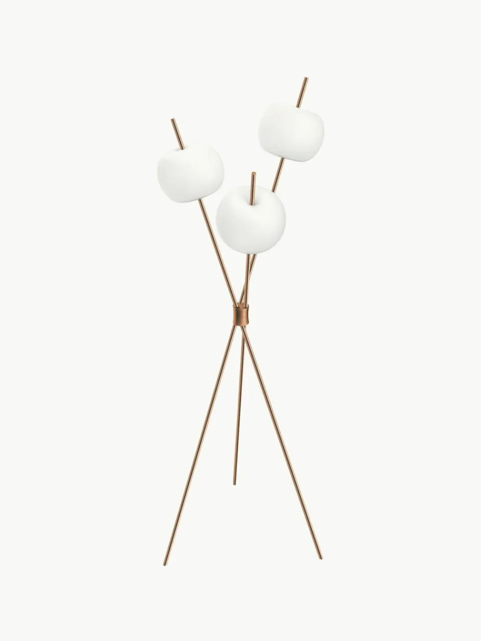 kdln Dimmbare Tripod Stehlampe Kushi, mundgeblasen