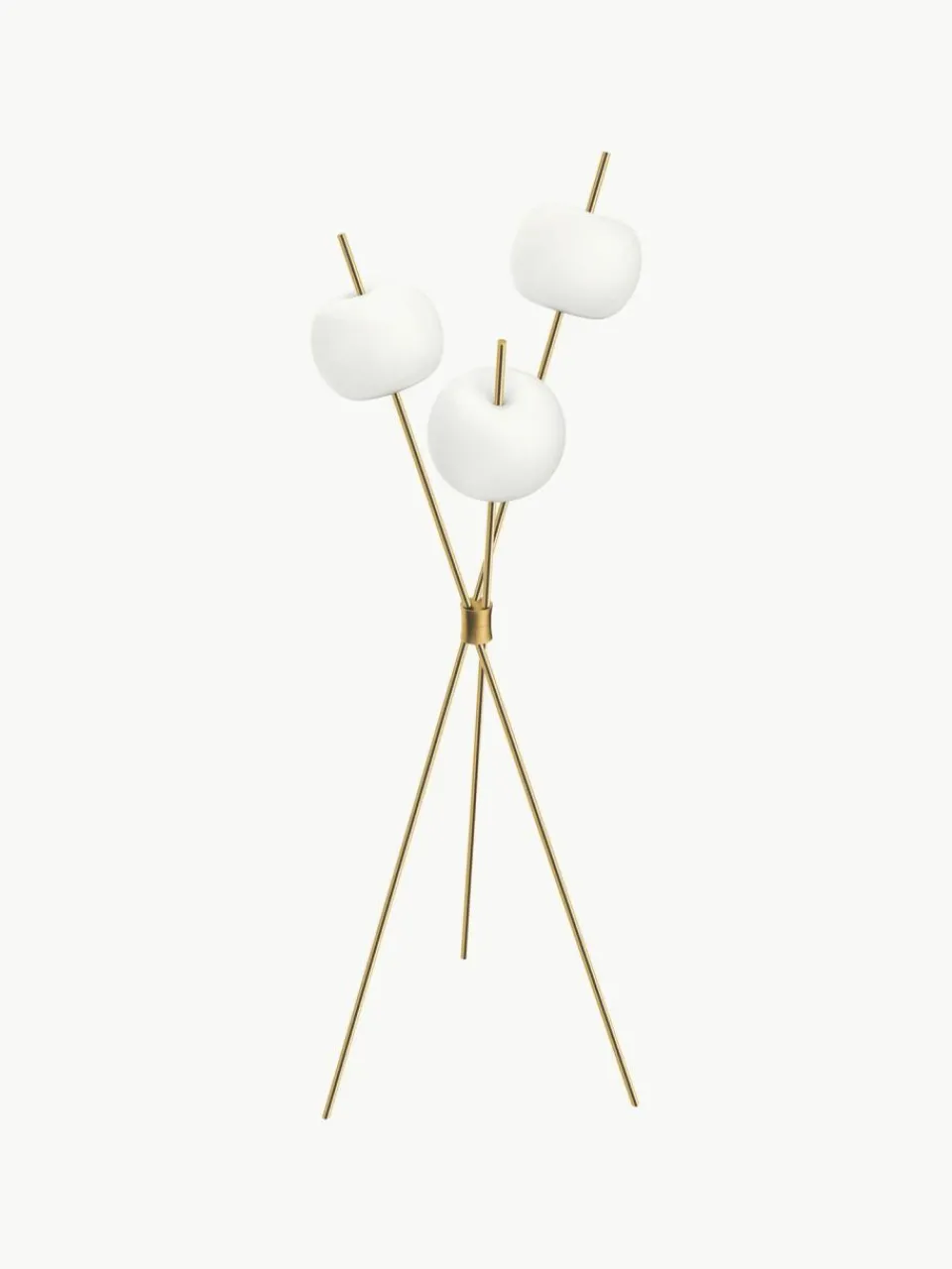 kdln Dimmbare Tripod Stehlampe Kushi, mundgeblasen