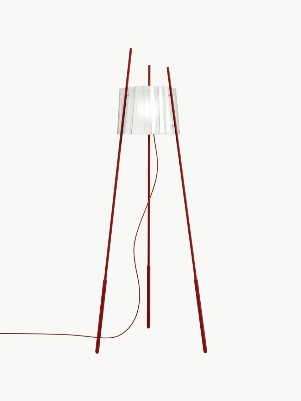 kdln Dimmbare Tripod Stehlampe Tyla, mundgeblasen