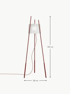 kdln Dimmbare Tripod Stehlampe Tyla, mundgeblasen