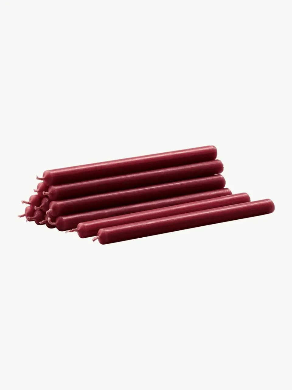 Stoff Nagel Dünne Stabkerzen , 12 Stück